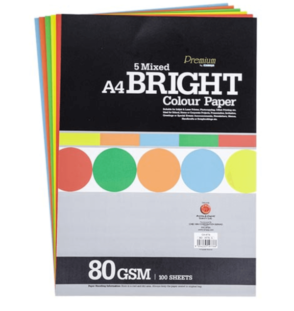 Giấy bìa Paperline A4 5 màu