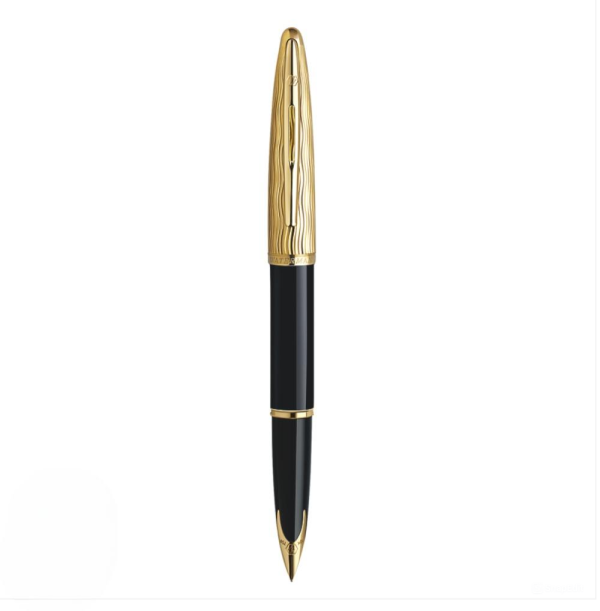 Bút máy Waterman Carene Essential black nắp vàng cài vàng (Cài vàng)