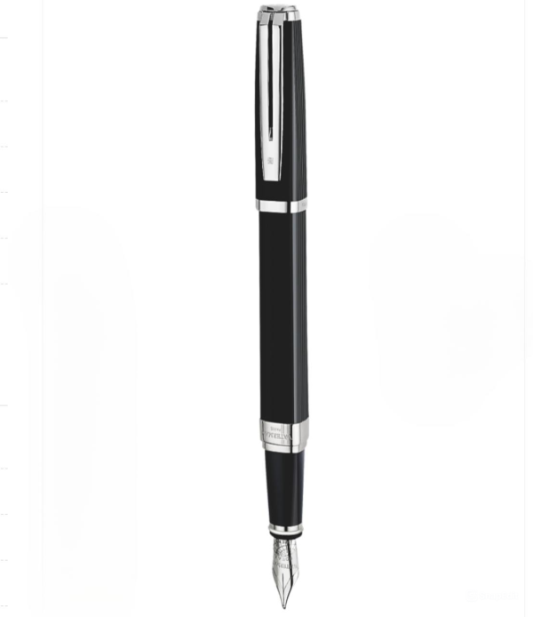 Bút máy Waterman Exception Night & Day Black cài trắng