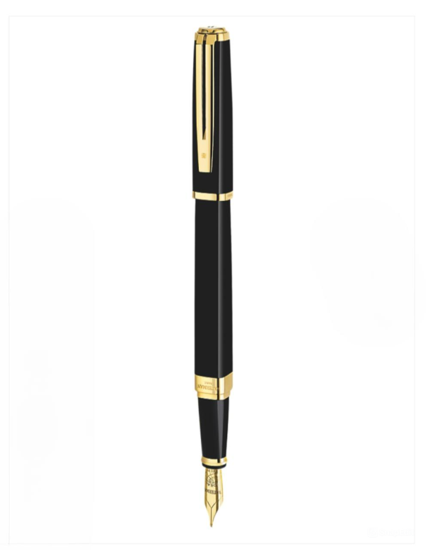 Bút Máy waterman Exception Slim Black cài vàng