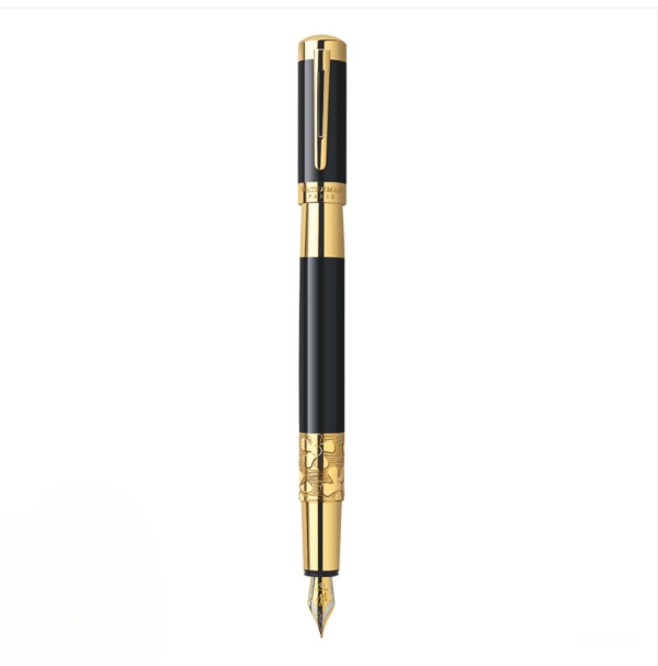 Bút máy Waterman Elegance black cài vàng (Cài vàng)