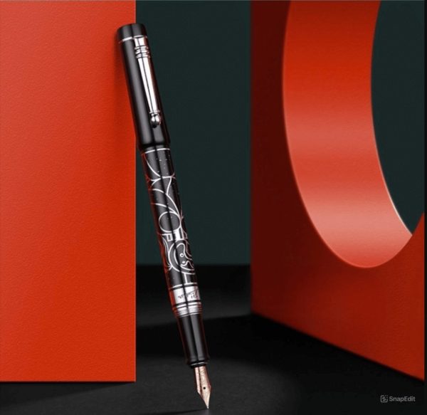 Bút máy cao cấp Picasso PS-90 cài bạc - Ngòi vàng 14K