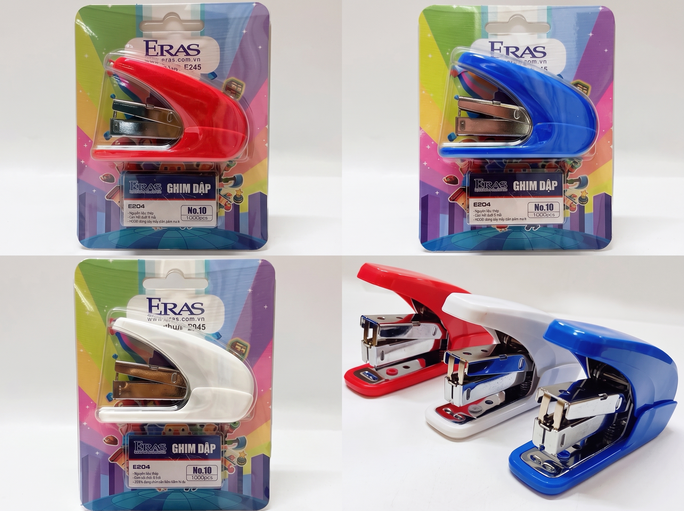 Bấm ghim số 10 ERAS E245 trợ lực