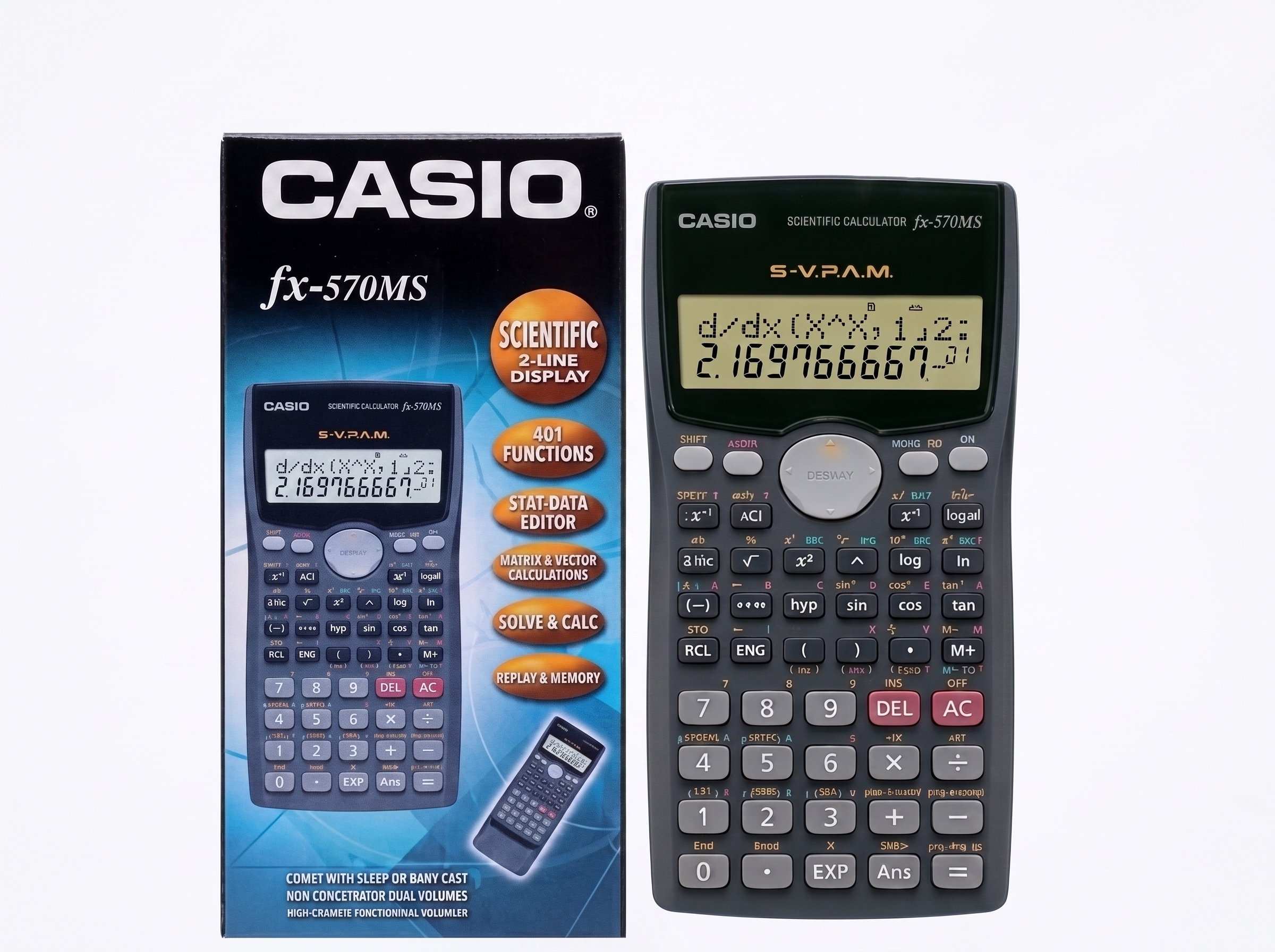 Máy tính học sinh cấp 2 Casio FX-570MS