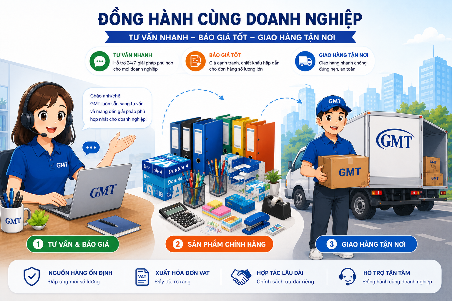 Văn phòng phẩm số lượng lớn giá tốt