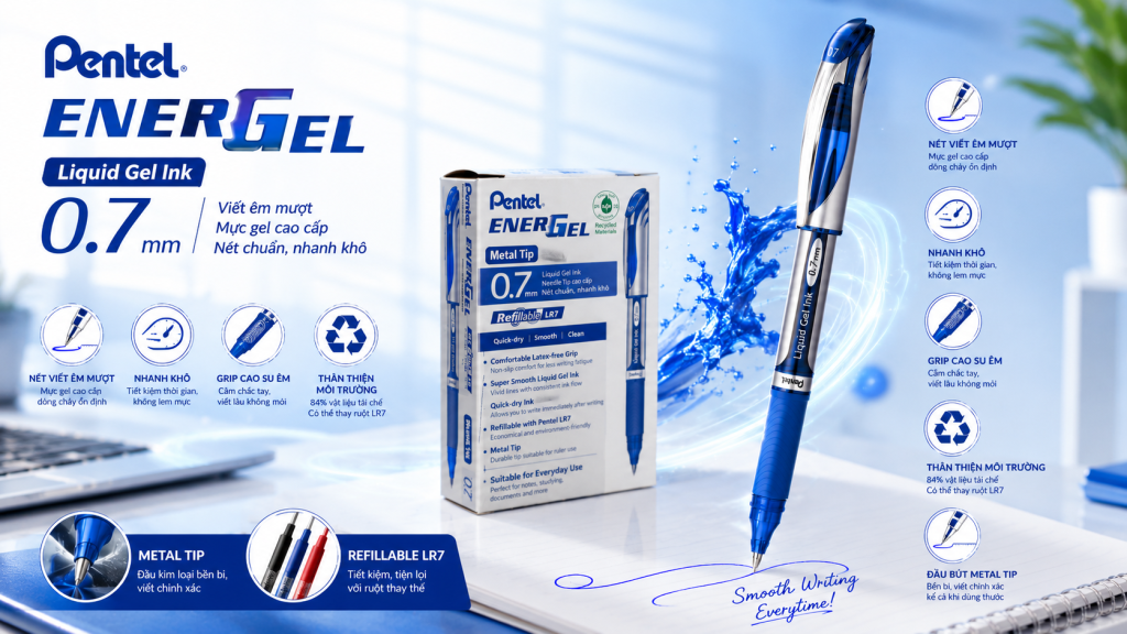 Bút Pentel Nhật Bản chính hãng